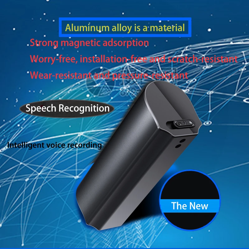 Цифровой мини-диктофон SRUTON Q73 550 часов записи магнитный профессиональный HD |