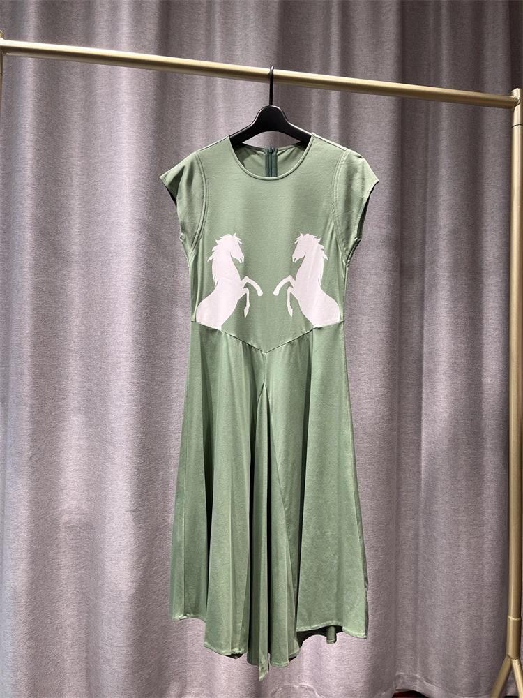 

Женское Хлопковое платье с круглым вырезом, без рукавов