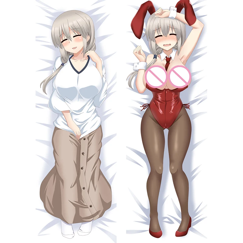 Recommend  Canvas Body Pillowcase, Uzaki Chan Wants to Hang Out!  Hana   Covers Soft Bed  Case