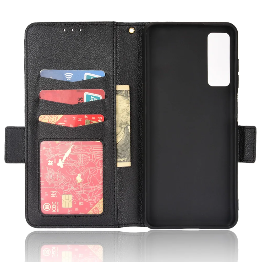 Чехол-кошелек с слотом для карт TCL 20 5G чехол 6 67 дюйма кожаный флип-чехол магнитной