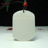 cynsfja new real rare certified natural hetian mutton fat nephrite lucky amulet peace ruyi jade pendant hand carved high quality