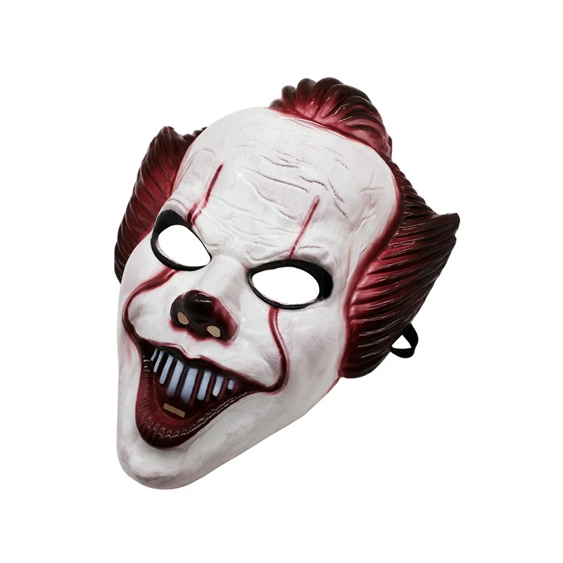 

Horror Joker Scary Mask Cosplay Stephen King Chapter One Two Clown Masks Helmet Halloween Party Costume Mask Prop Masquerade