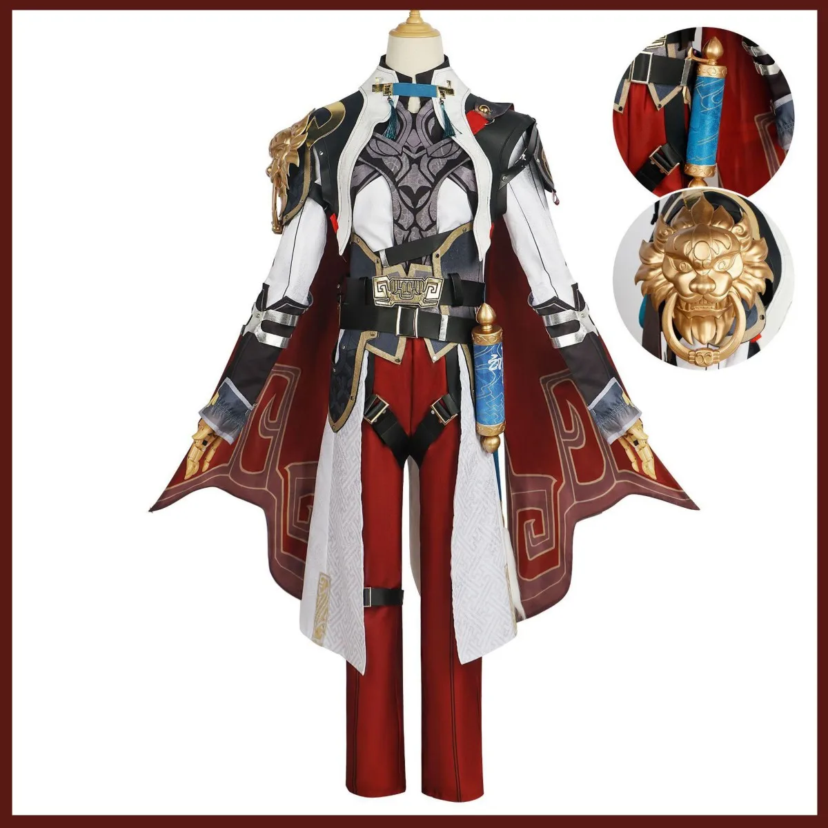 Фото Игра Jing Yuan Honkai: Star Rail The Xianzhou Luofu Косплей Костюм Парик Обувь Полный комплект Униформа Шаль Мужской костюм на Хэллоуин №2