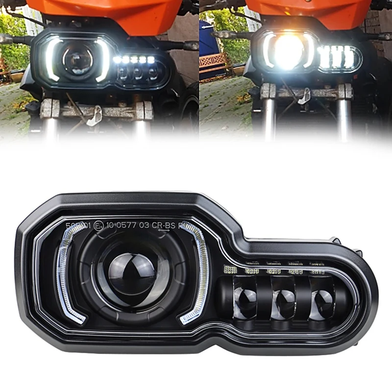 

Motorcycle LED Headlight High/Low Beam With DRL Assembly For-BMW F650GS/F700GS/F800GS