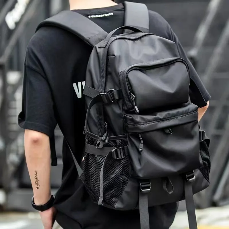 

Waterproof Casual Backpack Men College School Bags Business Notebook Backpacks Large Capacity Simple 16inch Laptop Bag For