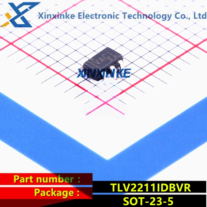 

TLV2211IDBVR Mark:VACI SOT-23-5 Operational Amplifiers - Op Amps Low Noise Low Power Amplifier R/R Brand New Original