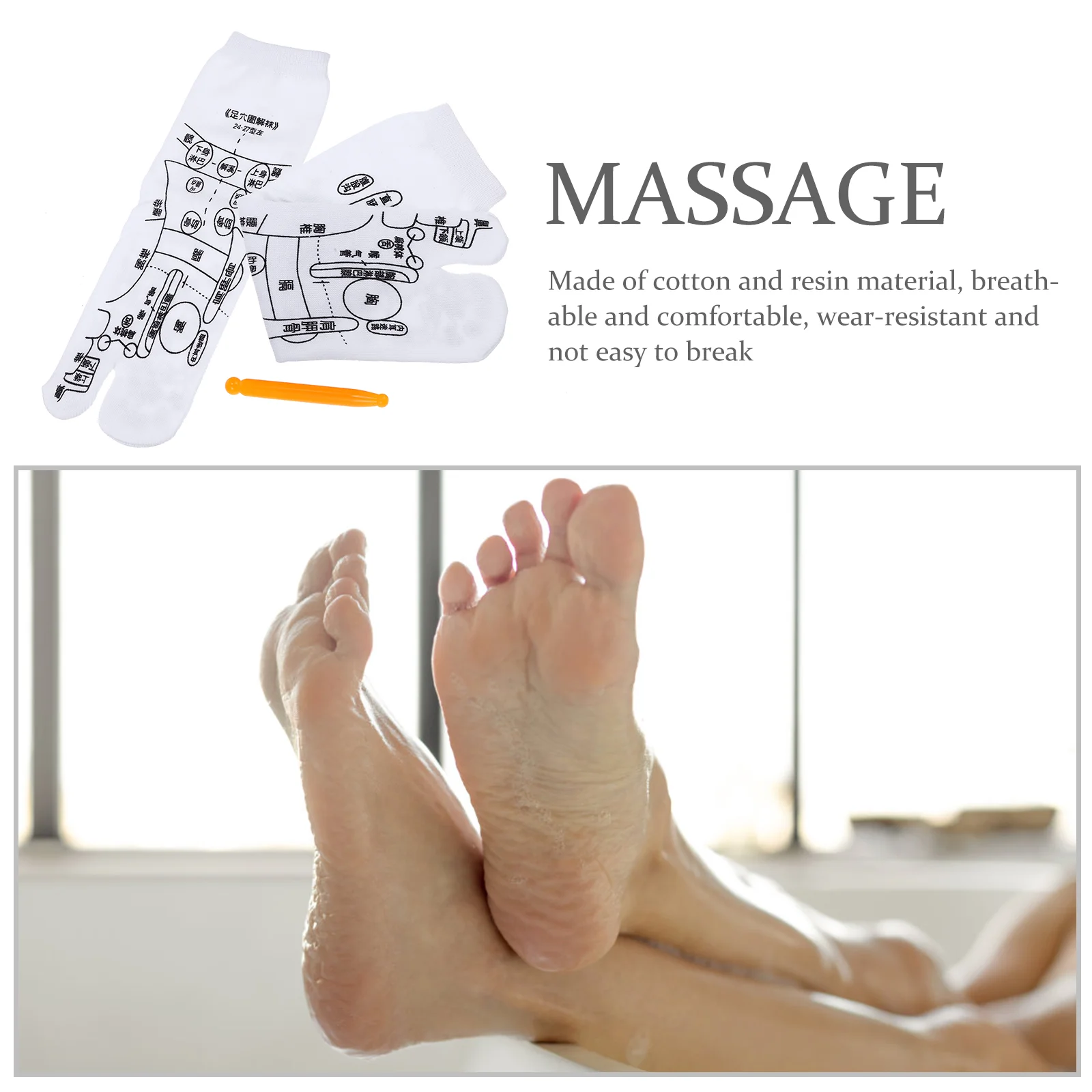 Носки для педикюра массаж ног точечный пар рефлексология и инструменты