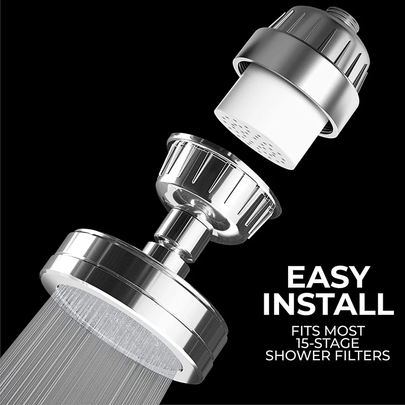 15-ступенчатый картридж для очистки воды с фильтром душа - Смягчитель Удаление