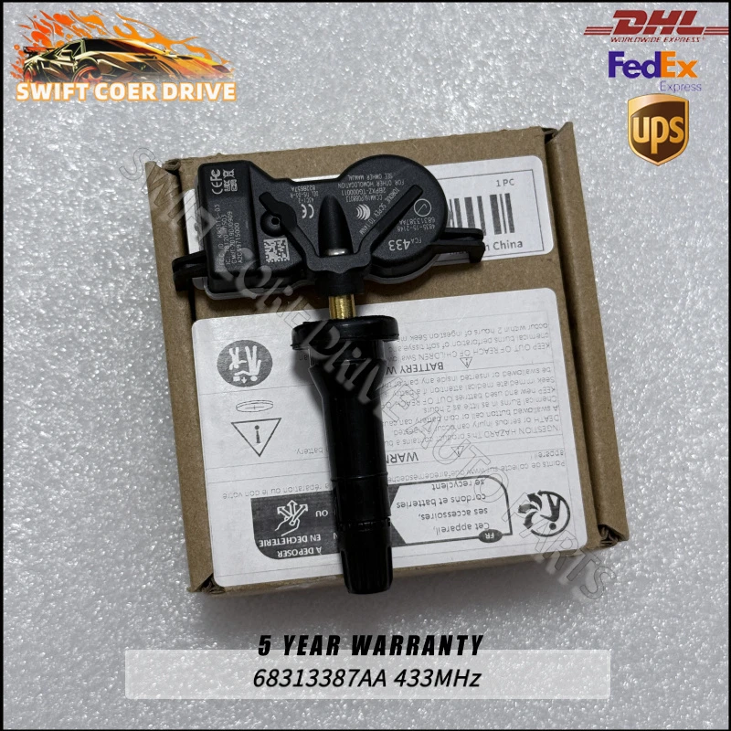 Фото 68313387AA 433 МГц датчики TPMS для Chrysler Pacifica 2013-2022 Jeep Compass Renegade 68313387AB 68252493AB 68105280AF 53305555 №3