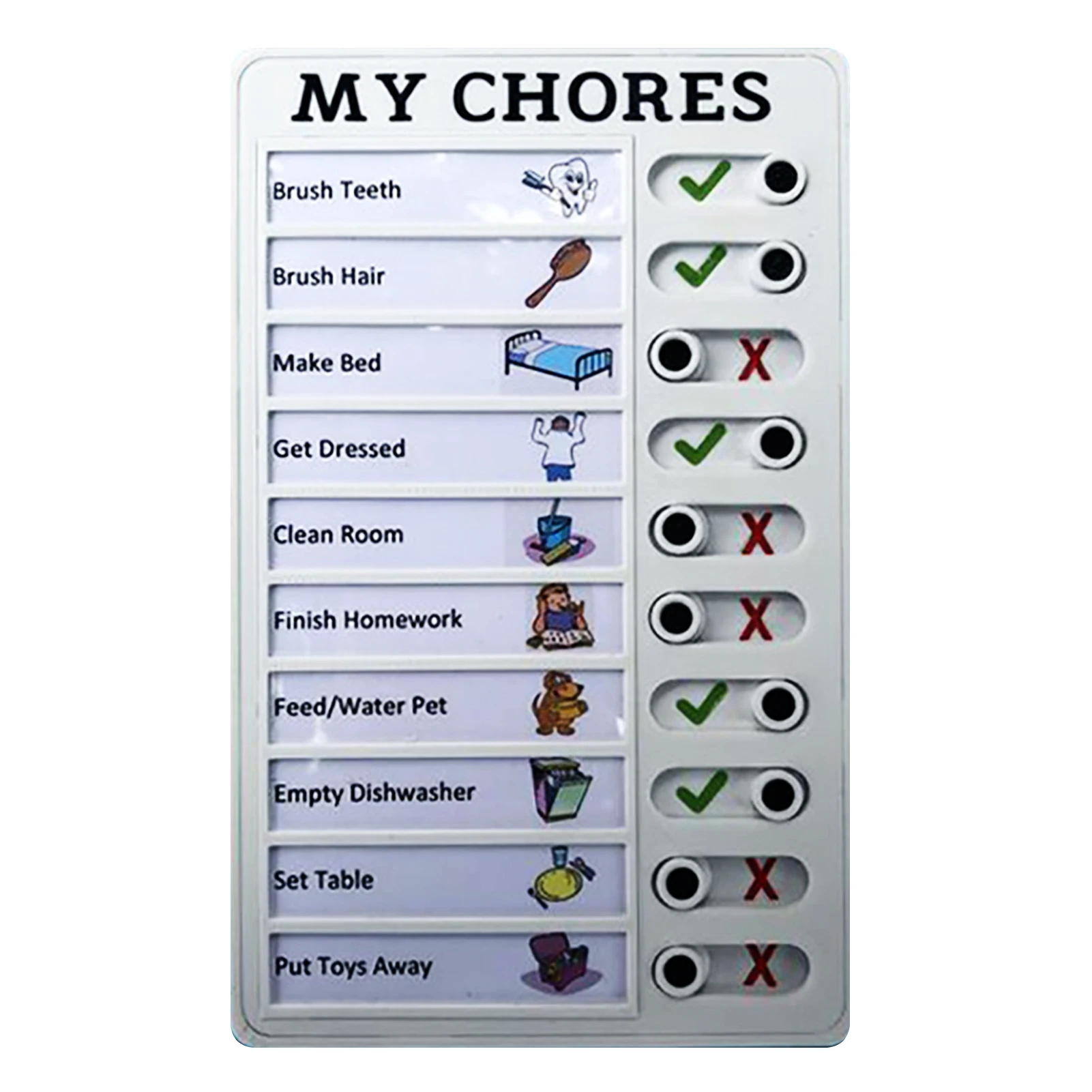 

Protable Creative Memo Checklist Detachable Reusable Check Items Daily Task Pad Educational Toys For Children Kids Note Board