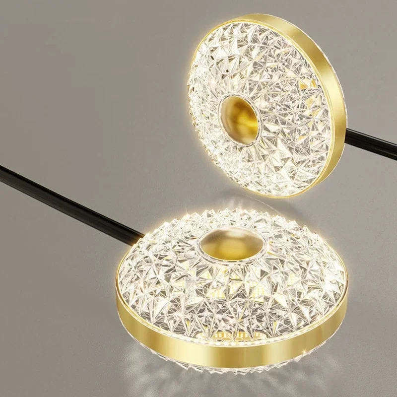 Новинка 2024 хрустальный потолок для гостиной искусственная кожа современное