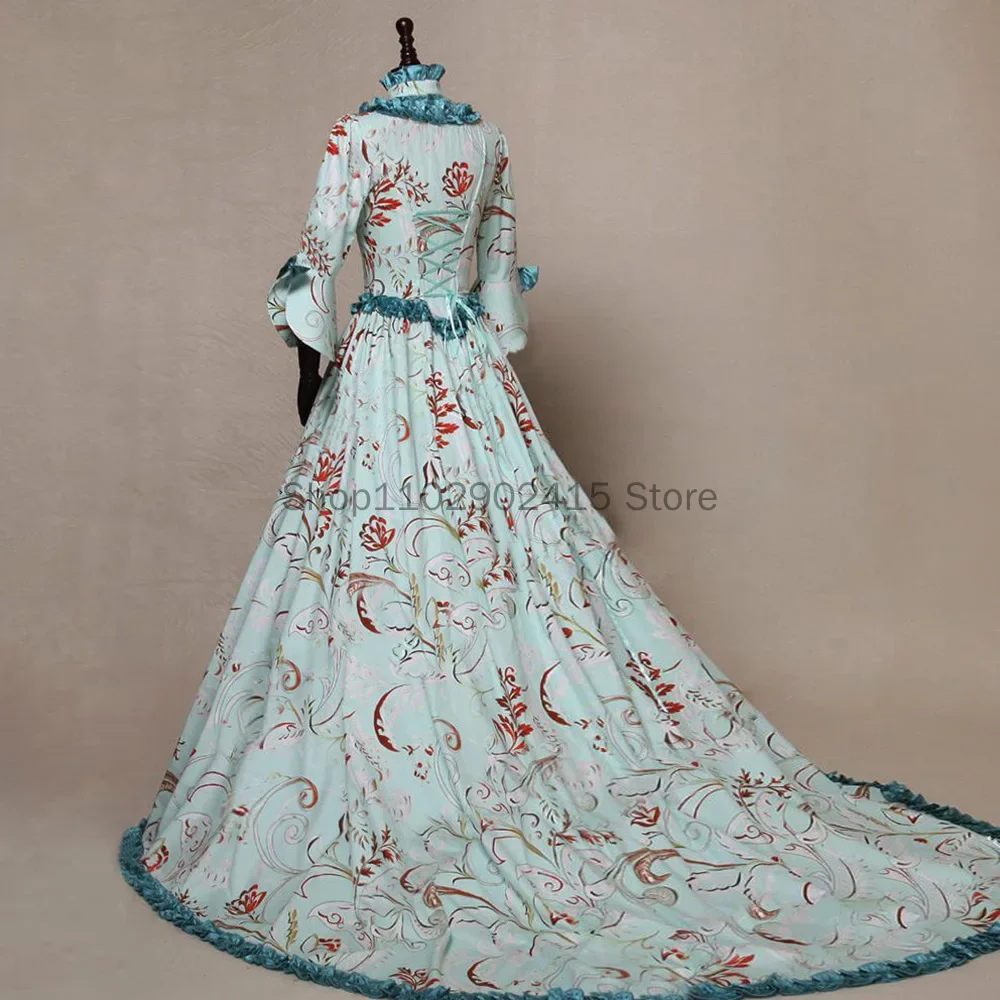 Средневековое платье эпохи Возрождения для женщин викторианское с длинным