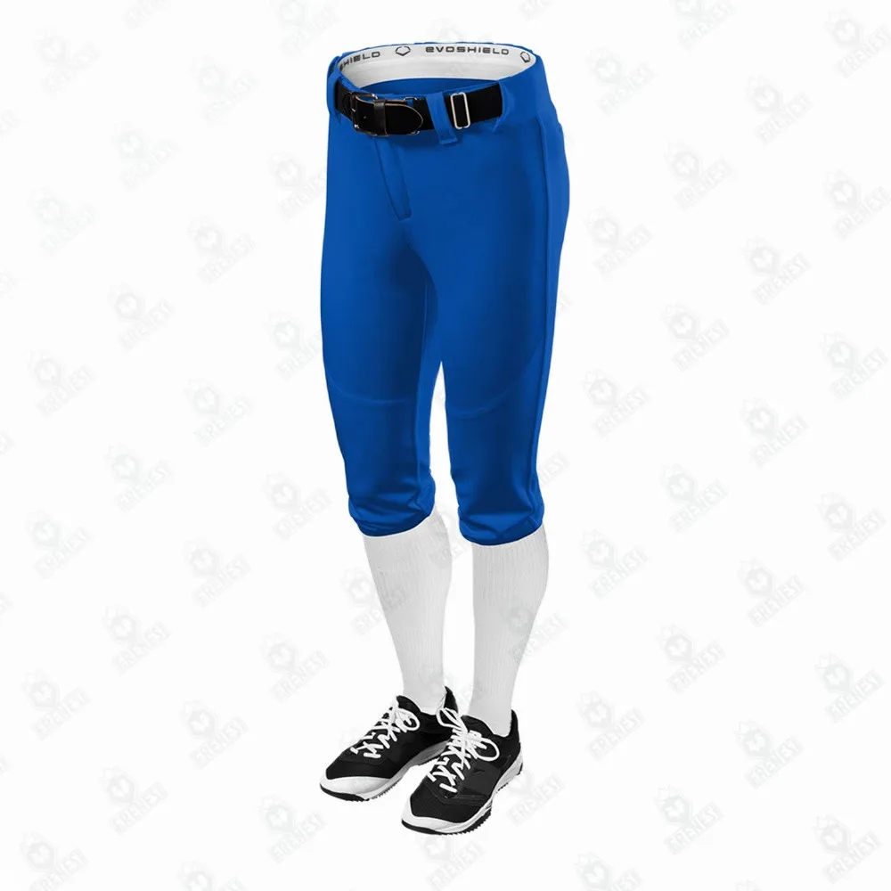 Freshhoods Pro Pull Up Baseball 3/4 Pant Practice Children Wear Training Short Pants Over Sublimation Printing Baseball Pants
