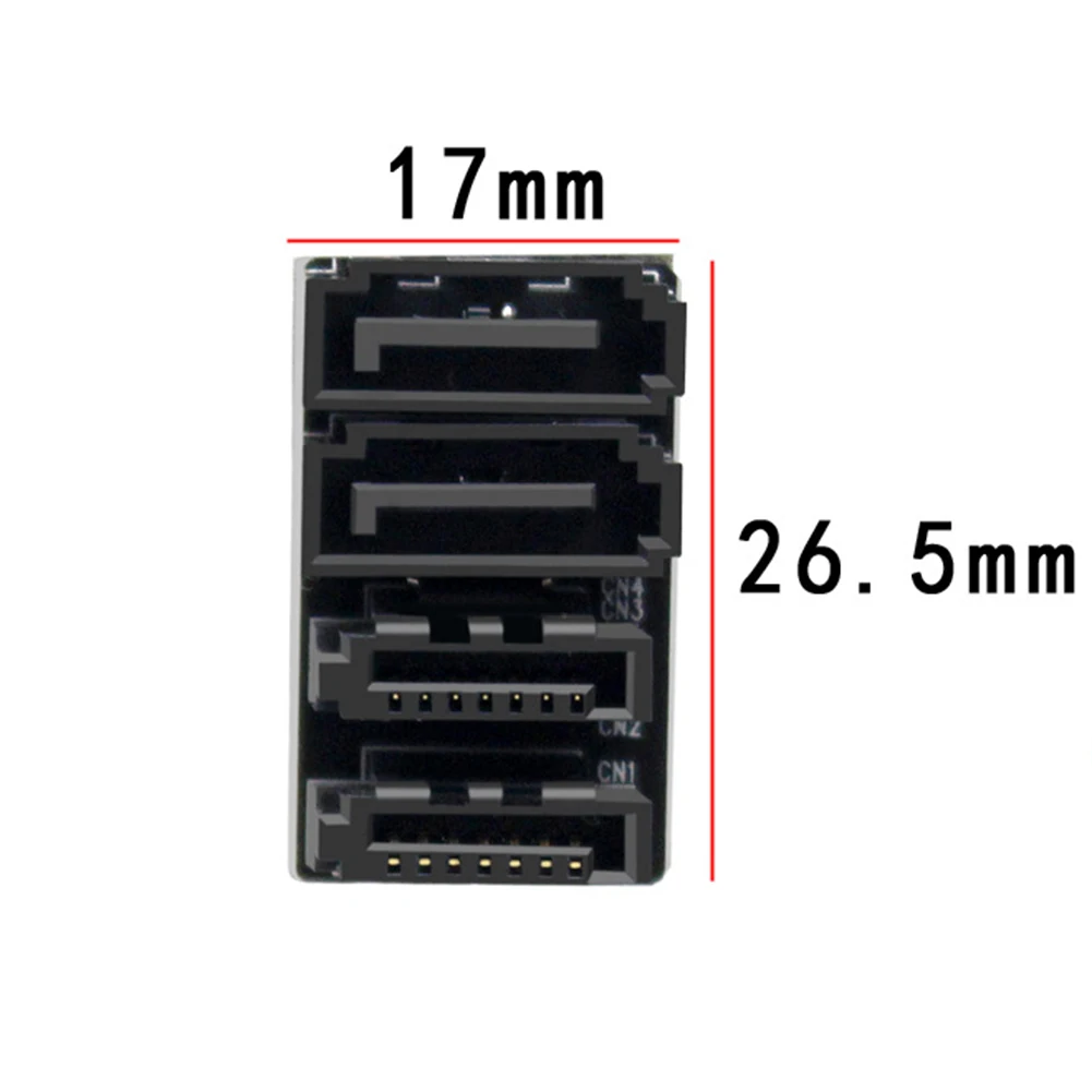SATA 7Pin Adapter SSD Hard Drive Disk 90°/180° Angled SATA Adapter Dual SATA Port 7Pin Male To Female Converter Connecter for PC images - 6