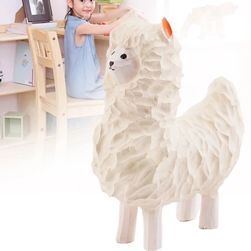 Деревянное украшение в виде животного статуя ручной работы домашний декор