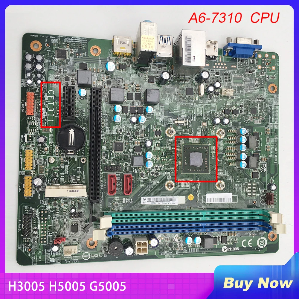 

A6-7310 For Lenovo PC Desktop Motherboard H3005 H5005 G5005 F5005 CFT3I1 CPU A6-7310 Perfect Test