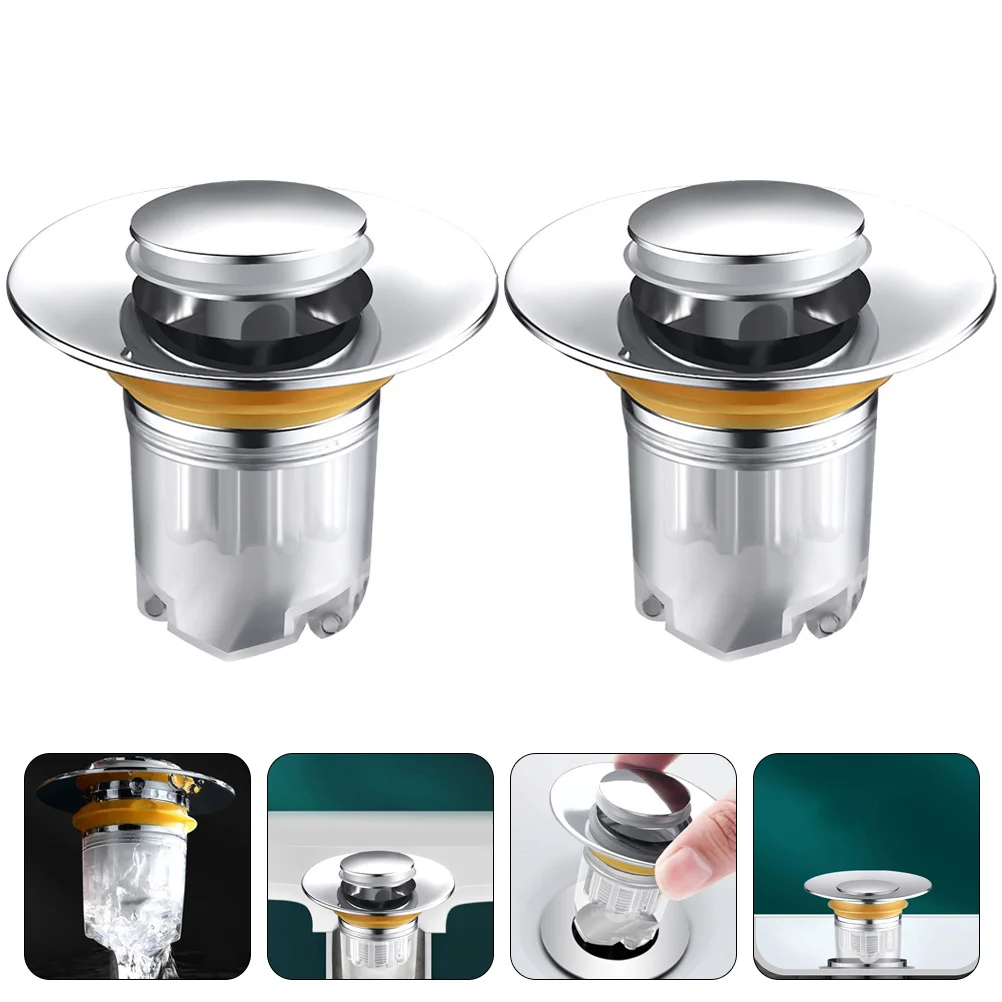 

Drain Sink Stopper Plug Basin Bathroom Strainer Tub Bath Kitchen Replacement Bathtub Filter Cover Press Washbasin Drainer Type