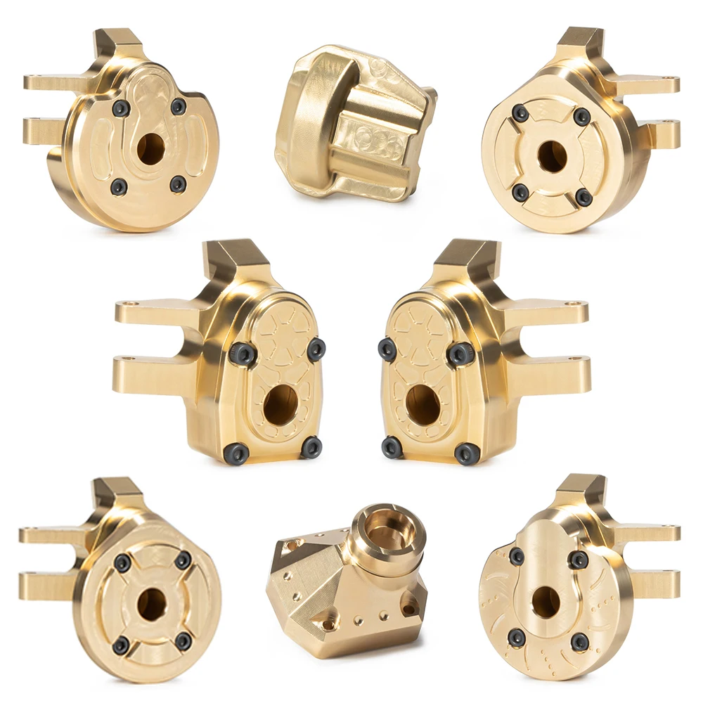 SCX10 III каприа, латунная осевая накладка на костяшки руля, осевые пластины для Axial AXI03007 AXI03004, придают вес вниз, низкий