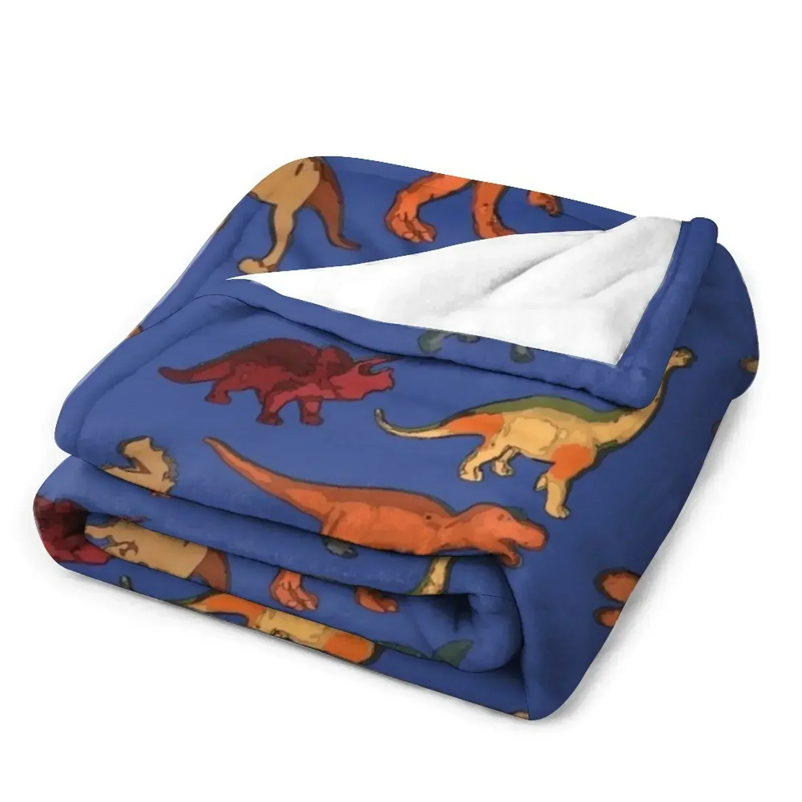 Классический дизайн динозавра пледы пушистое одеяло тонкие мягкие одеяла для