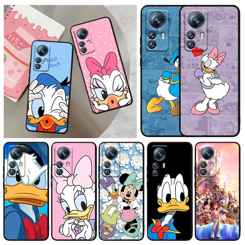 

Cartoon Donald Duck Phone Case For Xiaomi Mi 13 12T 12S 12X 12 11 11T 11i 10T 10 9 Pro Lite Ultra 5G Funda Black Cover