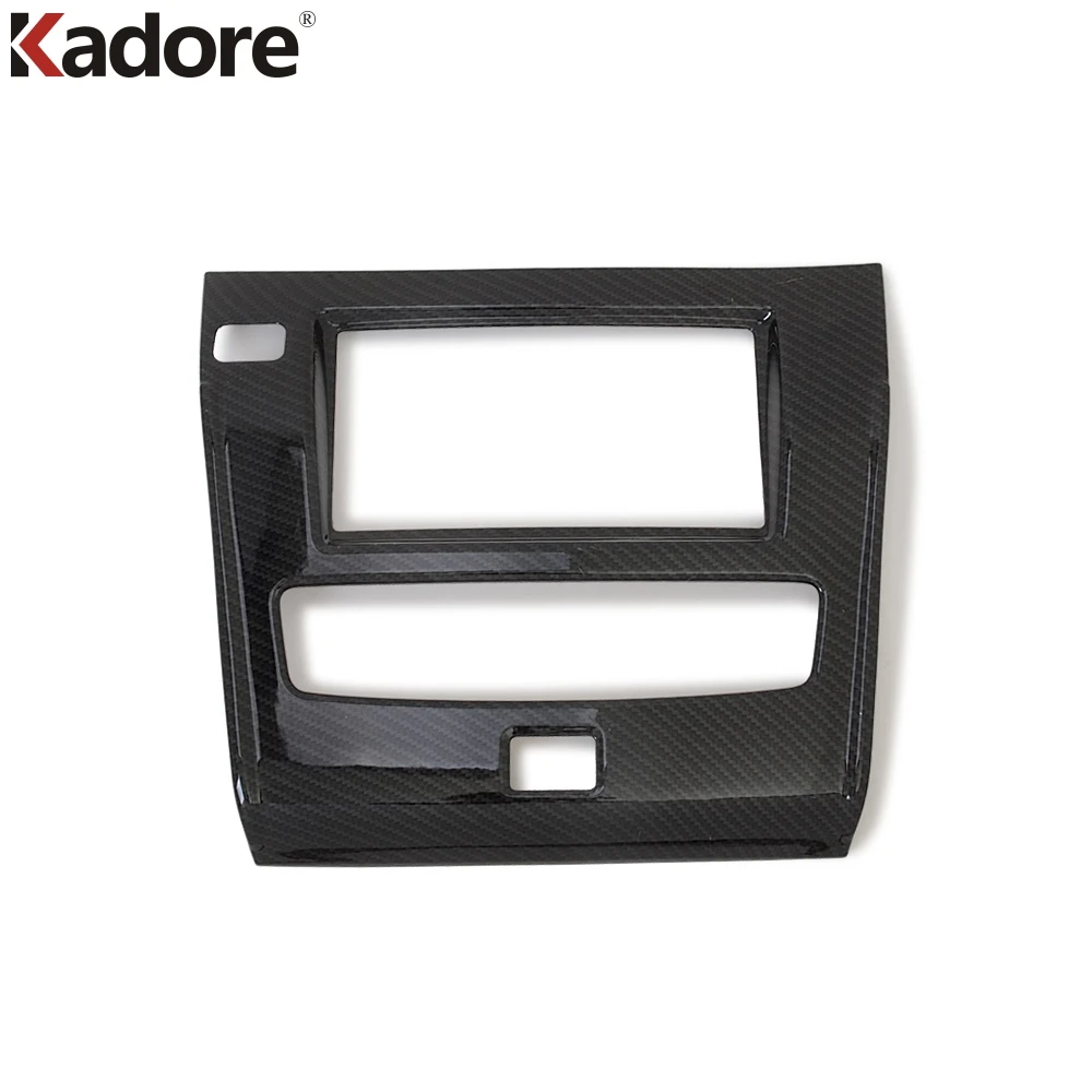 

For Nissan Armada Patrol Royale Nismo Y62 2016 2017 2018 Interior Accessories Car Navigation Panel Cover Trim Carbon Fiber