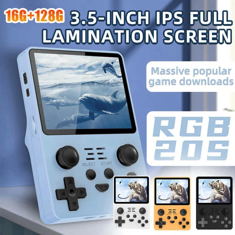 Портативная игровая консоль простая в использовании 16G + 128G 3 5-дюймовый IPS-экран с