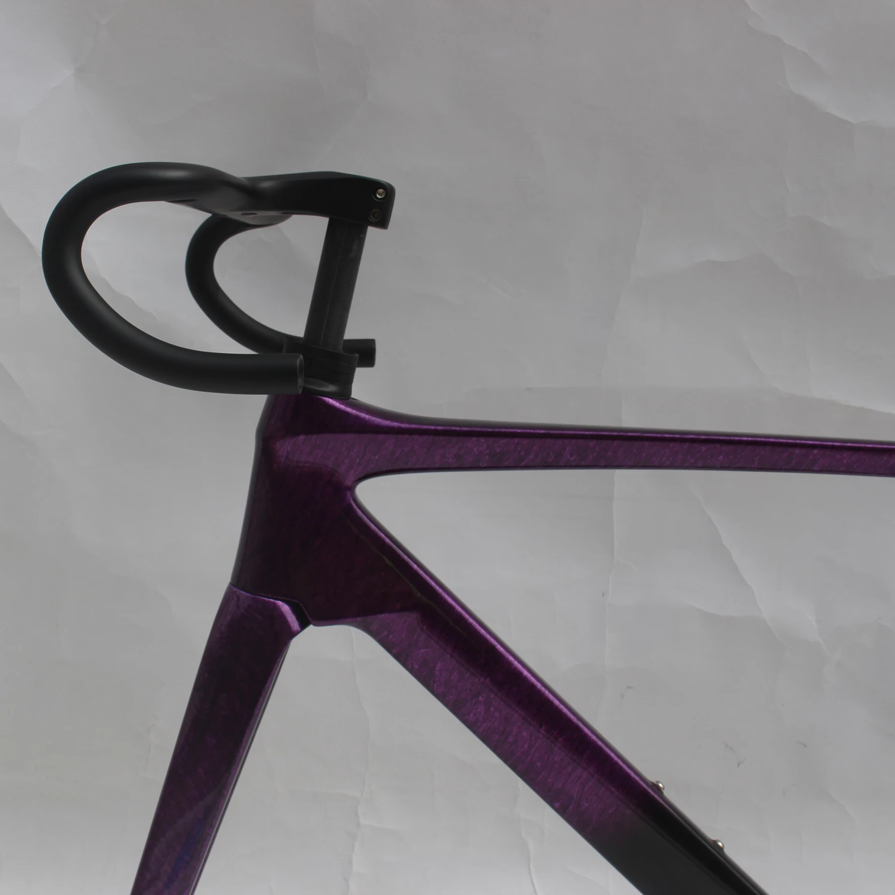 Naturefly Фиолетовая карбоновая гравийная рама велосипеда Дорожная сквозной оси