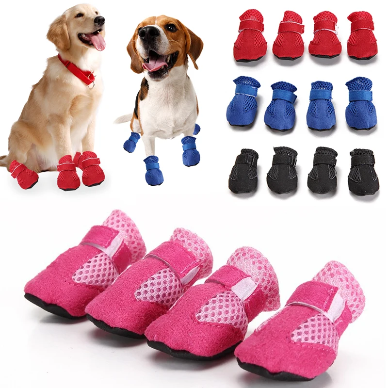 

Spring/Summer Dog Shoes Mesh Breathable Pet Teddy Shoes Comfortable Pet Soft-soled Shoes Wear-resistant Pet Boots Pet Supplies