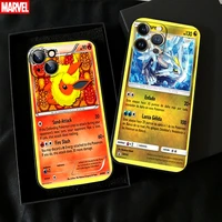 pokemon cards anime for apple iphone 11 12 13 pro max 12 13 mini x xr xs max se 6 6s 7 8 plus phone case tpu silicone cover