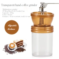 portable coffee maker transparent manual grinder coffee hand grinder coffee for home