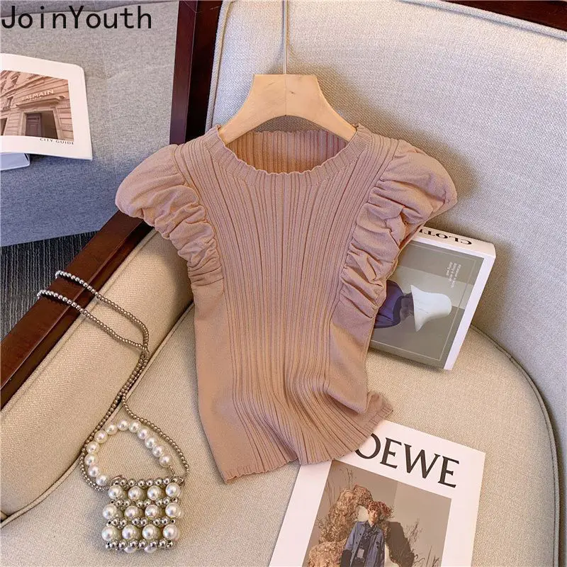 Однотонные рубашки для женщин футболки-туники без рукавов летние футболки