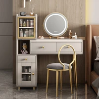 luxurious telescopic dressing table simple and large capacity dressing table integrated dressing table master bedroom table