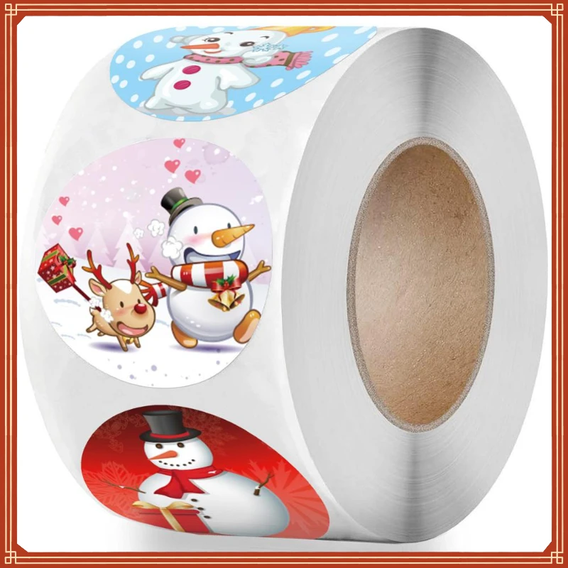 

Christmas Gift Sealing Stickers 1 inch Thank you Love Design Diary Scrapbooking Stickers Party Gift Decorations Labels