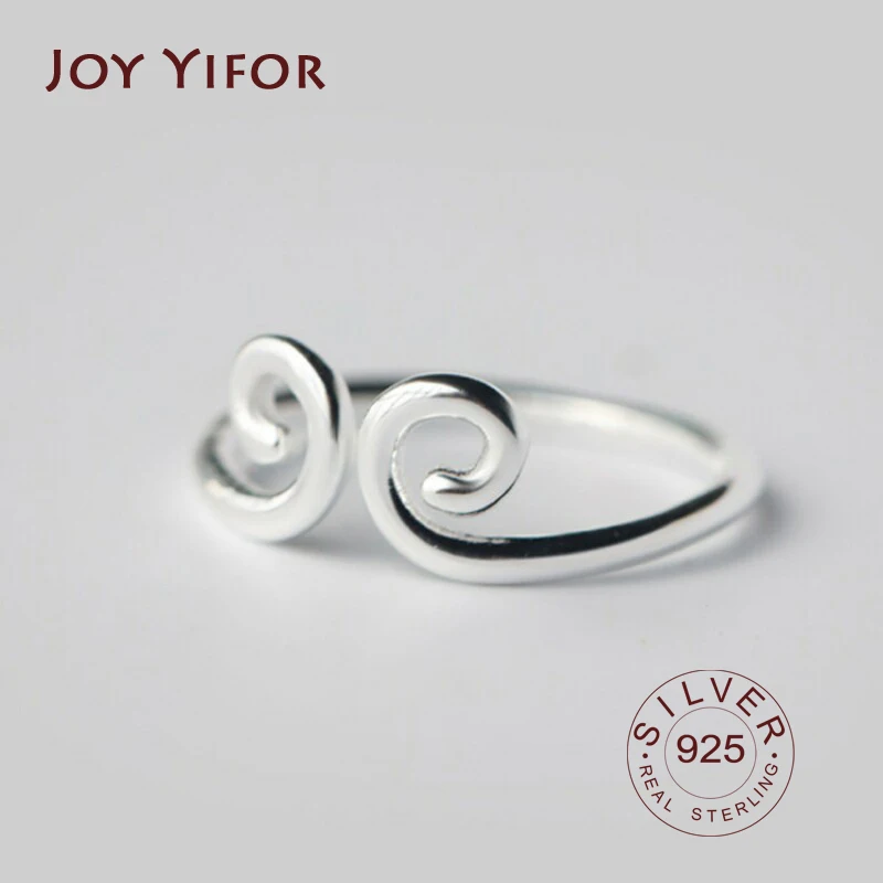 

Женское кольцо «Обезьяна Король», регулируемое ювелирное изделие из стерлингового серебра 925 пробы с простым геометрическим дизайном, Разм...