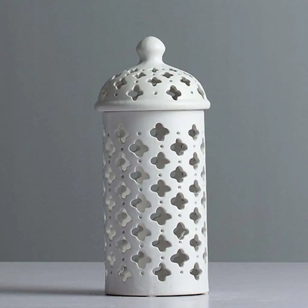 

Белая керамическая банка имбиря, центральные части стола для спальни, Свадебный дисплей