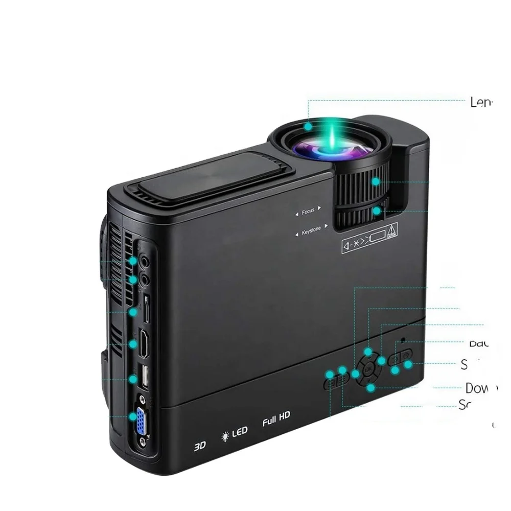 

Home Theater Proyector support 720P Video Wireless Projector Black Business Wireless sync display by wifi portable projector