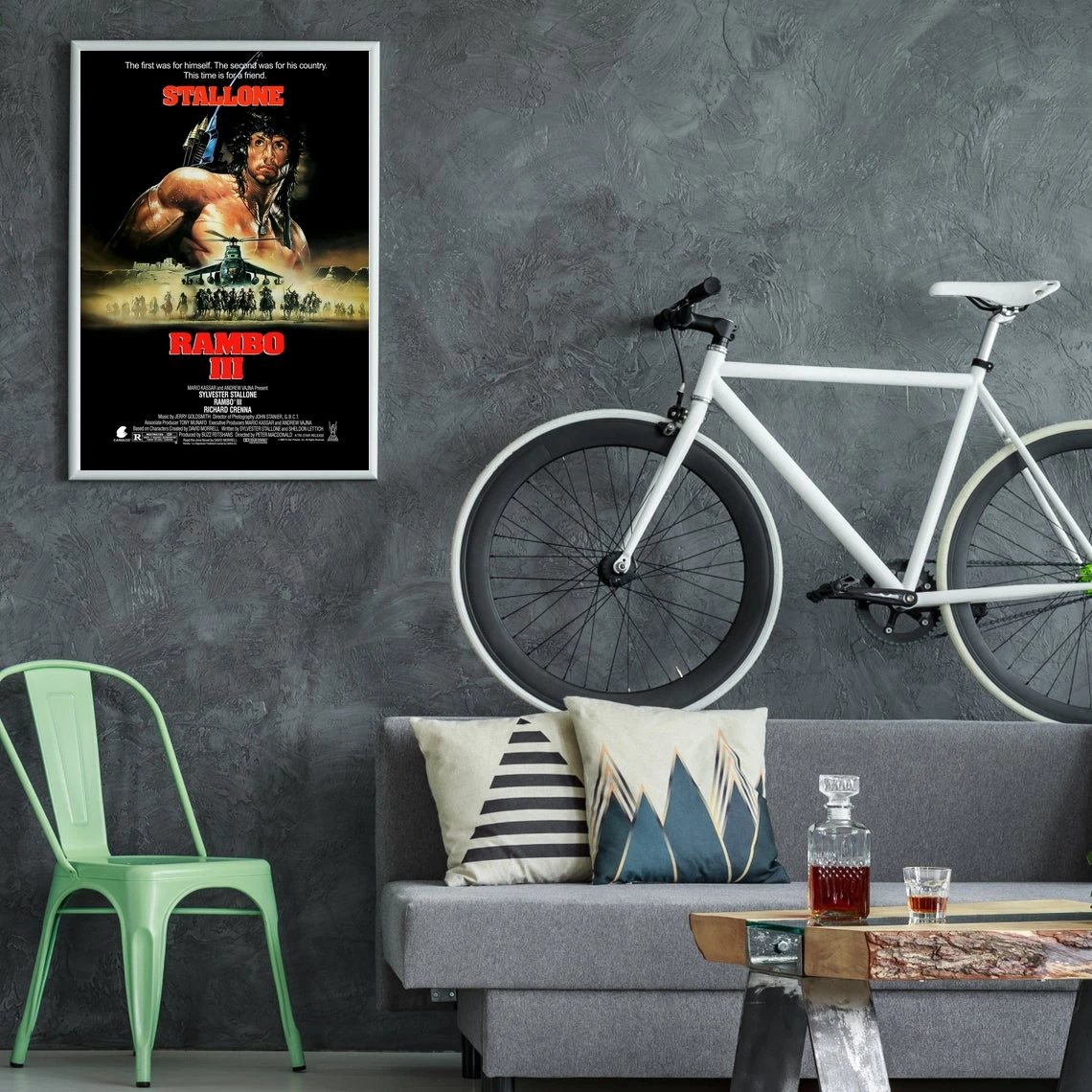 Rambo 3 Movie Poster Prints And Unframed Canvas Home Decoration Painting | &amp Calligraphy