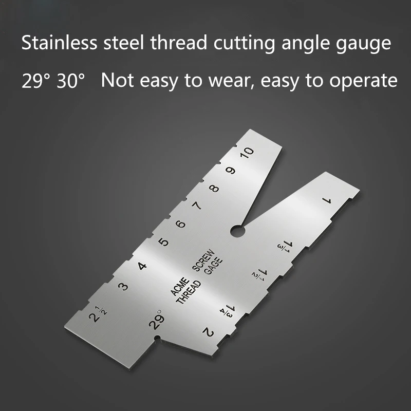 

Stainless Steel Screw Thread Cutting Angle Gauge Metalworking Screw Gauge Grinding Gage Measuring Tool