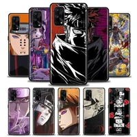 japanese naruto silicone phone case for oppo realme 5 5i 5s 6i 6 7 7i 8 8i 9 9i 5g pro xt black soft tpu cover itachi pain anime