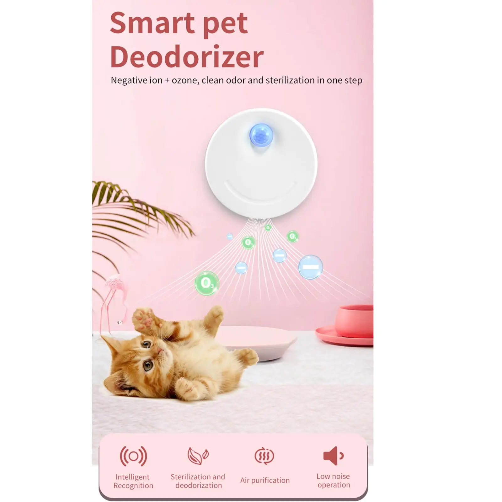 

USB Pet Cat Litter Box Deodorizer Unscented Odor for Toilet