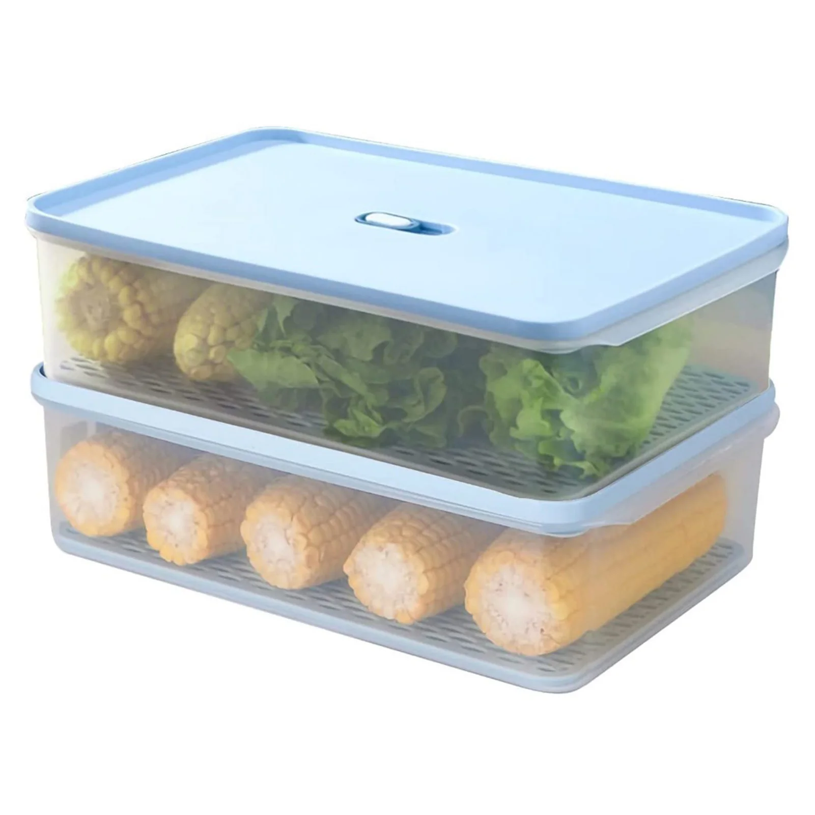 

Produce Saver Containers For Refrigerator Fruit Organizer For Refrigerator Stackable Freezer Organizer With Vented Lids &