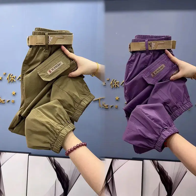 

Брюки женские с металлическими пуговицами, осень-весна 2023