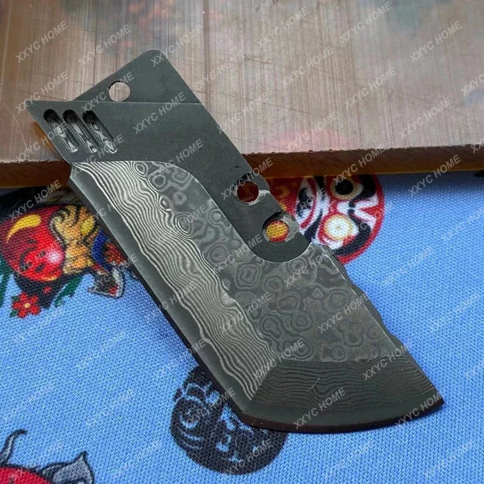 1 шт. дамасское тренировочное лезвие своими руками для тренировочного ножа Moyeworks 2