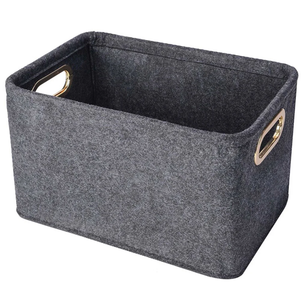 

Collapsible Storage Bins Foldable Felt Storage Basket Organizer For Clothes Home Sundries