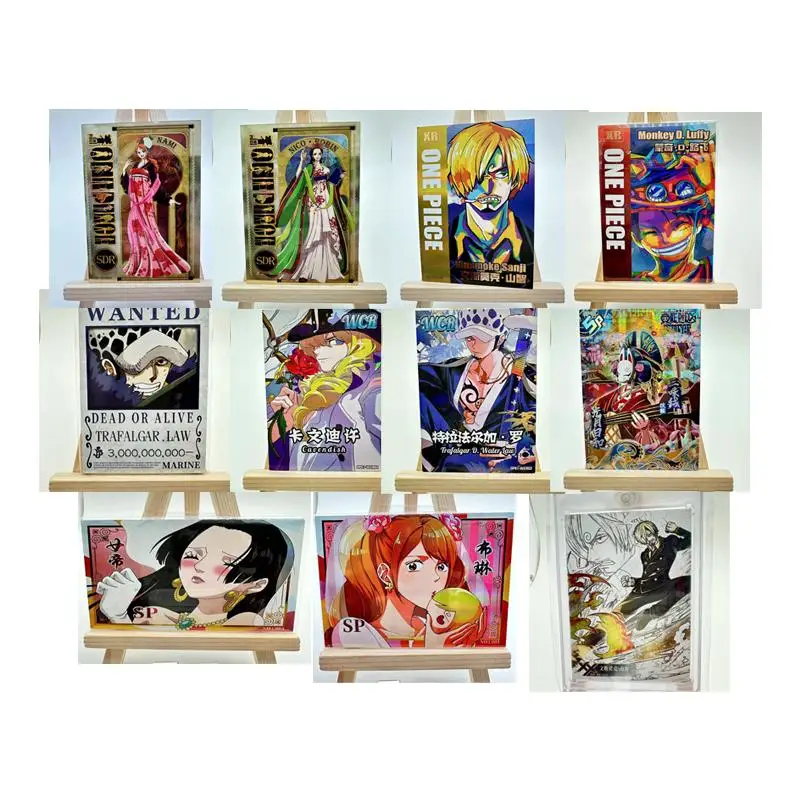 

Anime ONE PIECE Monkey D Luffy Eustass Kid Portgas D Ace Roronoa Zoro Collectible card toys Birthday gifts