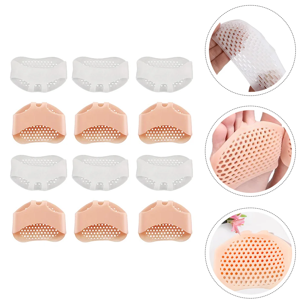 

12Pcs Delicate Practical Durable Portable Skid-Resistance Pads Silica Insoles Anti-slip Pads