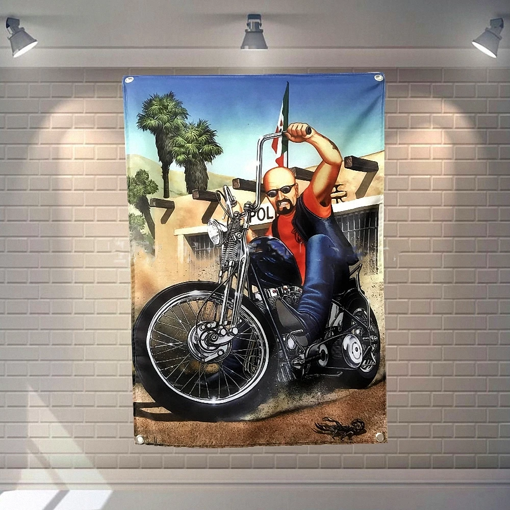 

Плакаты Easy Rider с мотивом мотоциклистов, настенные декоративные украшения для дома, паба, клуба, бара, комнаты, гаража