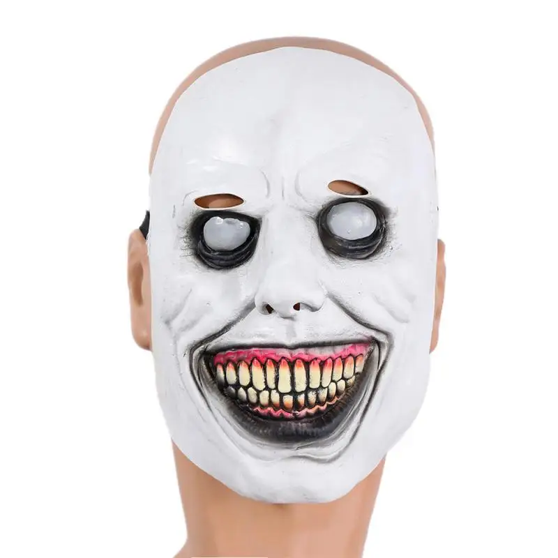 

Жуткая маска экзорцизма высокого качества, идеально подходит для Хэллоуина, уникальная ужасная маска черепа для страха, страшная маска для косплея