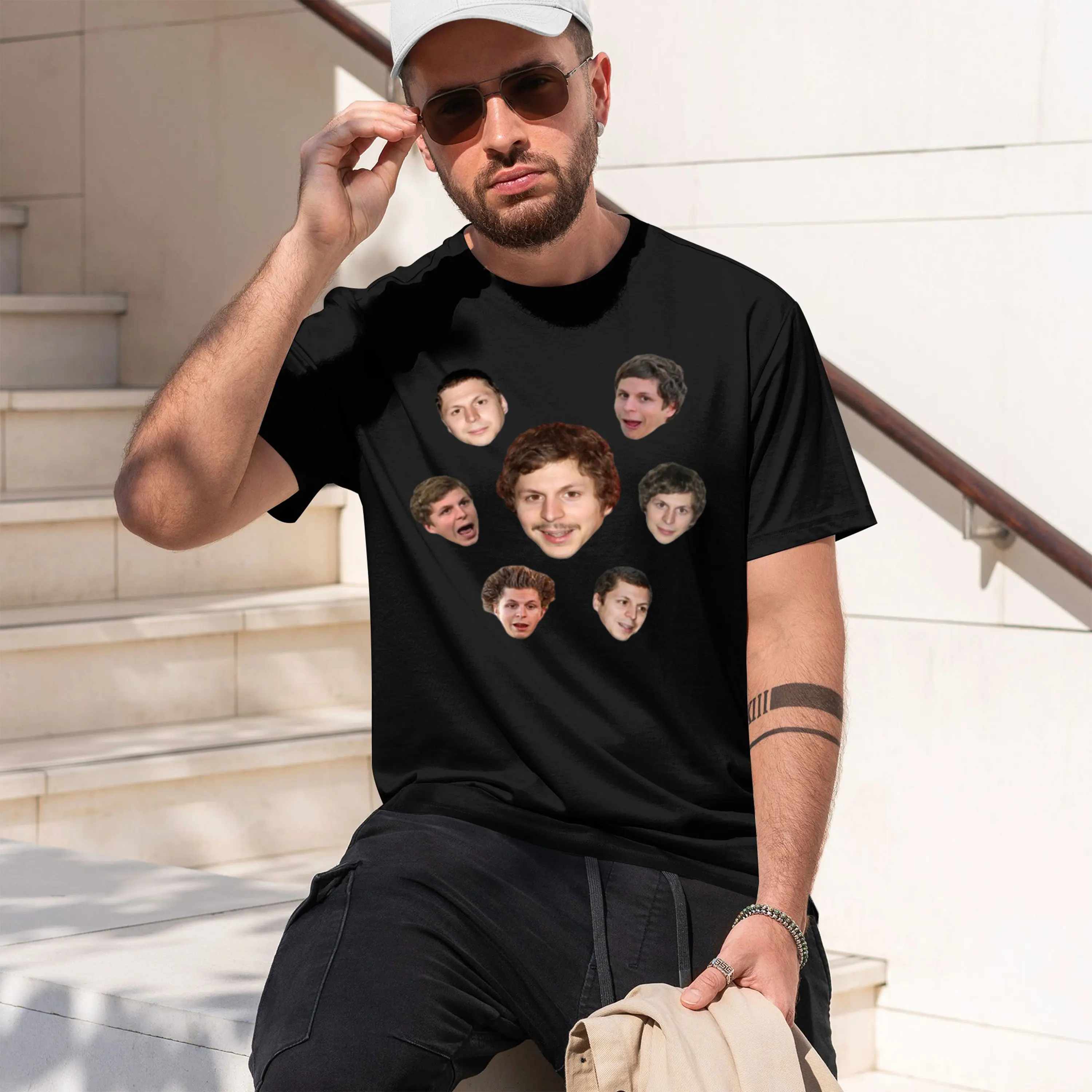 Фото Футболка мужская с коротким рукавом и круглым вырезом The Holy Seven For of Cera Sticker 2026, новая модель, классическая повседневная, в различных цветах и размерах №1