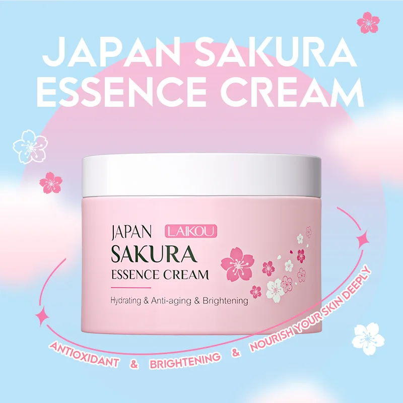 

Cherry Blossom Essence Face Cream Snow Cream Autumn And Winter Moisturizing Lotion Skin Lotion Brighten Tighten Control Oil